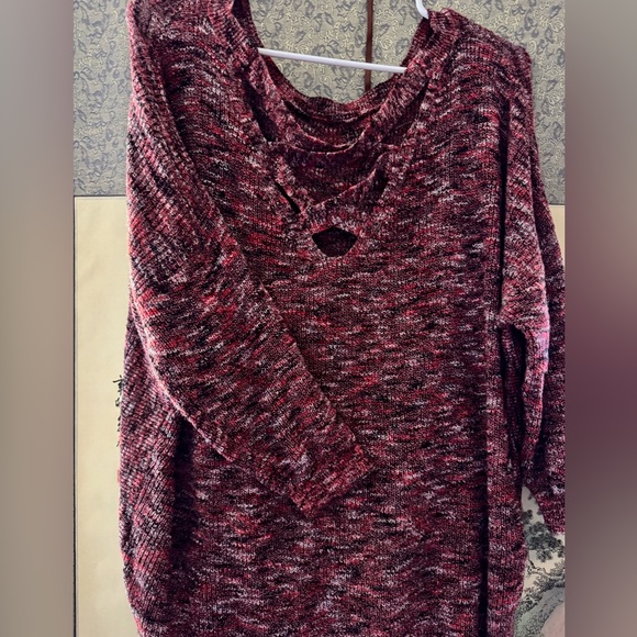 Express Large tunic sweater with criss cross back - Picture 3 of 4